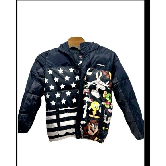 Members Only Other - Looney Tunes Bugs Bunny & Friends Members Only Hooded Puffer Coat Size Med
